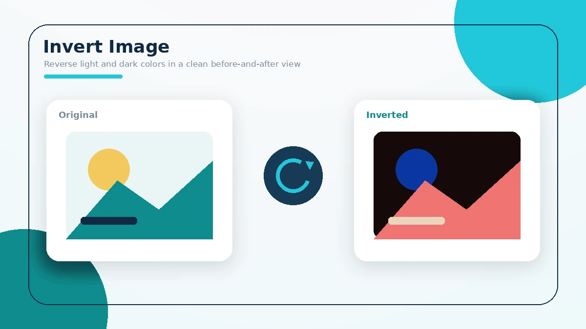 Invert Image Online for Free process illustration